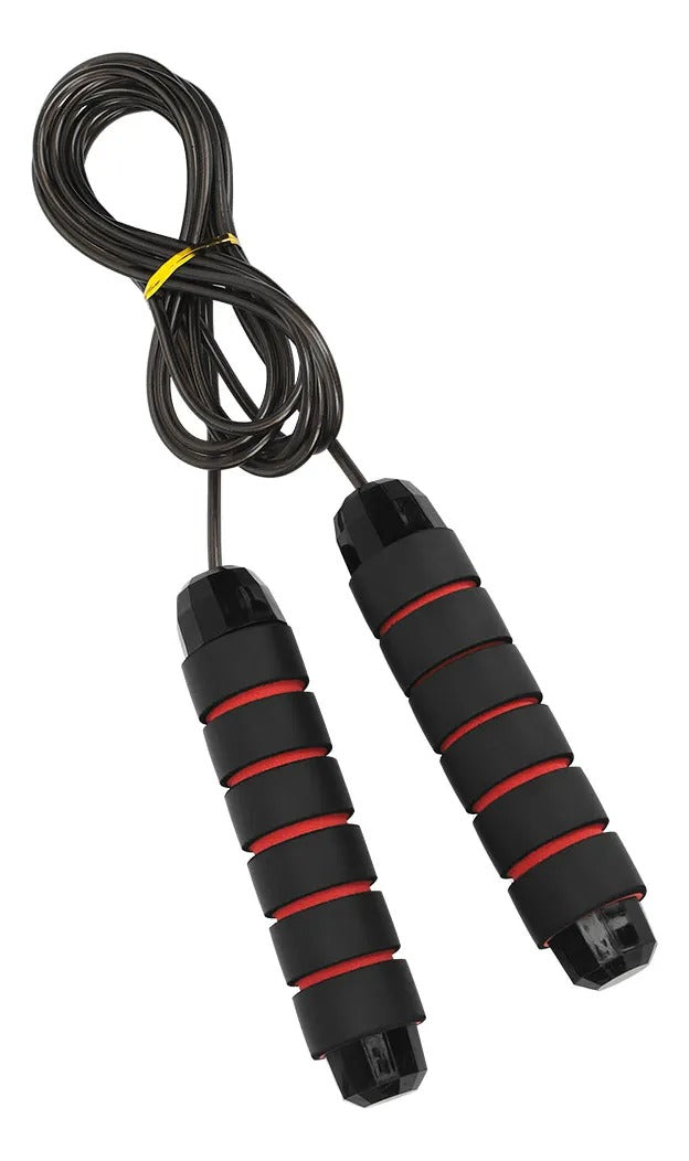 Cuerda para Saltar Cardio Crossfit 3M | Rodamientos Premium | Asas EVA | Quema hasta 1300 Cal/h