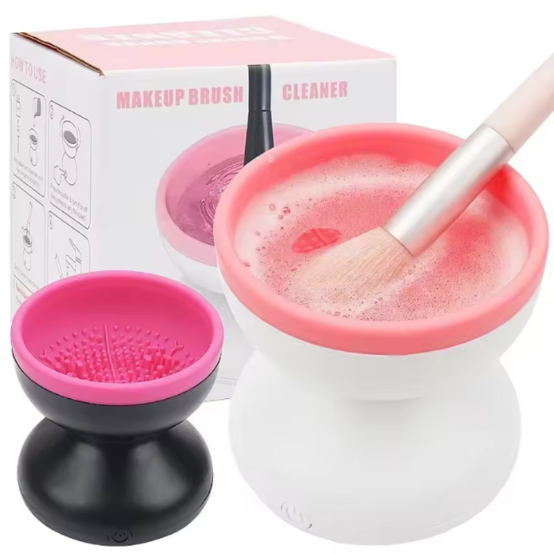 Limpiador Automático de Brochas de Maquillaje | USB | Portátil | Limpieza en Segundos