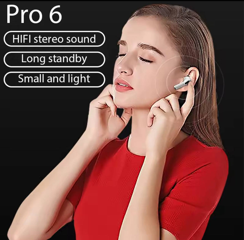 headphones Audífonos Inalámbricos Pro 6 – Sonido Premium y Larga Duración de Tendeli- Ecuador en
