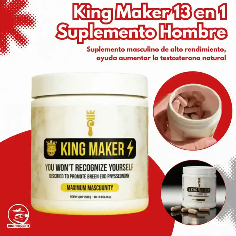 Salud King Maker 13 en 1 – Suplemento Masculino Completo de Tendeli- Ecuador en