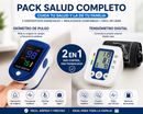Pack Oxímetro + Tensómetro Digital | Pantalla LED | Monitoreo de Salud en Casa | Batería Incluida