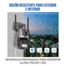 Hogar Cámara Doble Lente con Sirena WiFi – Seguridad HD para el Hogar de Tendeli- Ecuador en