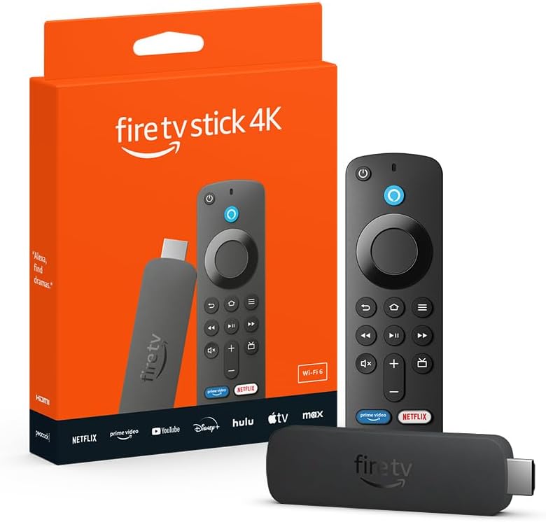Tecnologia Fire TV Stick 4K con Wi-Fi 6 y Control por Voz con IA de Tendeli Ecuador en